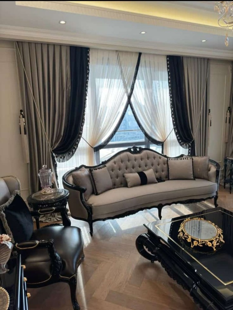 Klasik Salon Tül & Fon Tasarımı