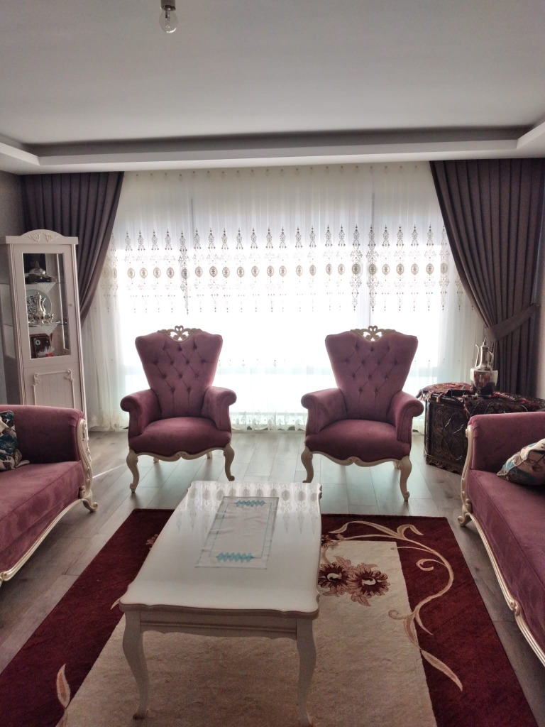 Güpürlü Fransız Tül & Vizon Fon